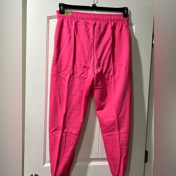 NEW‎ NWT VS Victoria secret sweats pink campus pants L large - Picture 2 of 11